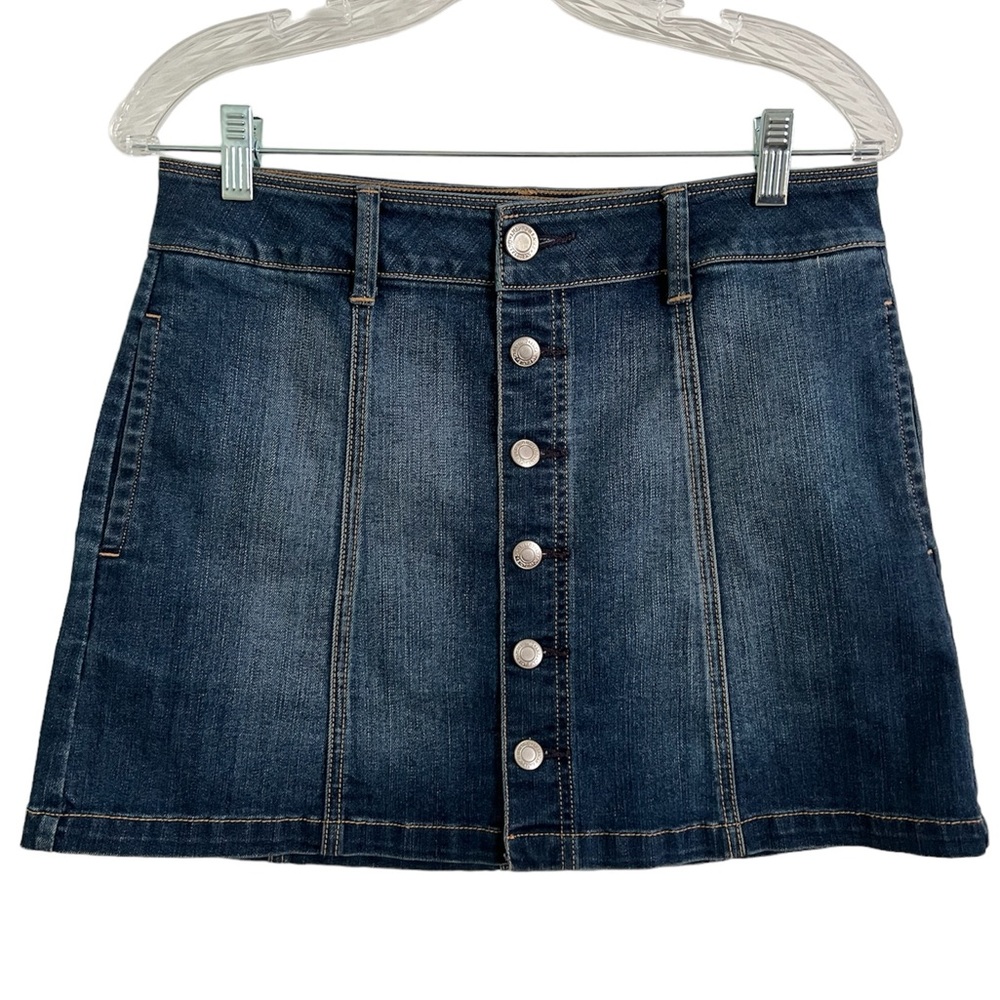American Eagle Outfitters Button Down Stretch Denim Skirt, NWOT, Size 6